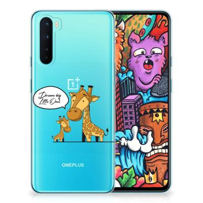 OnePlus Nord Telefoonhoesje met Naam Giraffe OnePlus Nord Telefoonhoesje met Naam Giraffe