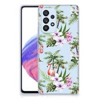 Samsung Galaxy A53 5G TPU Hoesje Flamingo Palms