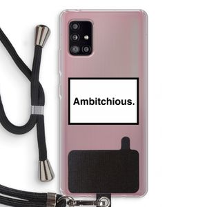 Ambitchious: Samsung Galaxy A51 5G Transparant Hoesje met koord