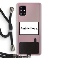 Ambitchious: Samsung Galaxy A51 5G Transparant Hoesje met koord