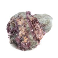 Ruwe Albiet met Roze Toermalijn Insluitsels Edelsteen 60 - 80 mm
