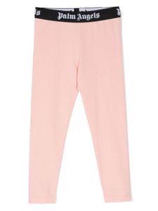 Palm Angels Kids legging à bande logo - Rose