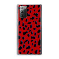 Red Leopard: Samsung Galaxy Note 20 / Note 20 5G Transparant Hoesje