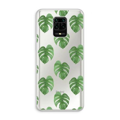 Monstera leaves: Xiaomi Redmi Note 10 Lite Transparant Hoesje