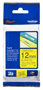 TZe-631  - Labelling tape 12mm yellow / black TZe-631