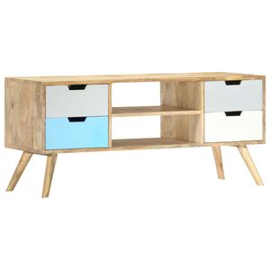 Tv-meubel 110x35x48 cm massief mangohout