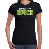 Spicy girls t-shirt dames - sporty spice - groen - carnaval/90s party themafeest - thumbnail