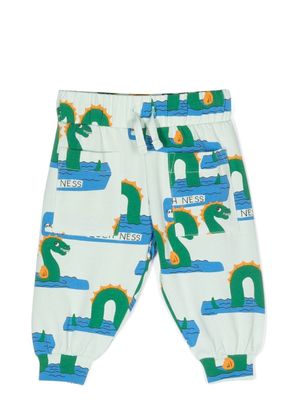 Mini Rodini pantalon de jogging Loch Ness à imprimé - Vert