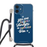 Right Place: iPhone 12 Transparant Hoesje met koord