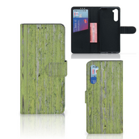 OnePlus Nord Book Style Case Green Wood