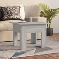 Salontafel 55x55x42 cm bewerkt hout grijs sonoma eikenkleurig