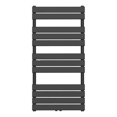 Handdoekradiator BWS Ress Middenaansluiting 681W 120x60 cm Zwart Boss & Wessing