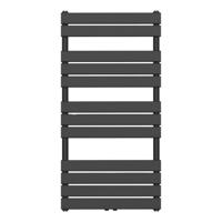 Handdoekradiator BWS Ress Middenaansluiting 681W 120x60 cm Zwart Boss & Wessing