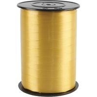 Creativ Company Cadeaulint, b: 10 mm, glossy, goud, 250 m/ 1 rol