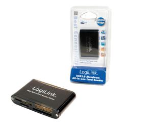 LogiLink Cardreader USB 2.0 geheugenkaartlezer Zwart