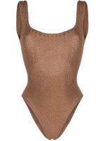 Hunza G maillot de bain en maille - Tons neutres