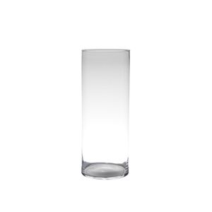 Transparante home-basics cylinder vaas/vazen van glas 50 x 19 cm   -