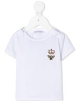 Dolce & Gabbana Kids t-shirt à broderies - Blanc - thumbnail