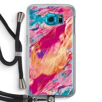 Pastel Echoes: Samsung Galaxy S6 Transparant Hoesje met koord