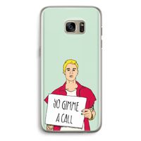 Gimme a call: Samsung Galaxy S7 Edge Transparant Hoesje Gimme a call: Samsung Galaxy S7 Edge Transparant Hoesje