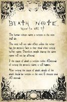 Poster Death Note Rules 61x91,5cm Poster Death Note Rules 61x91,5cm