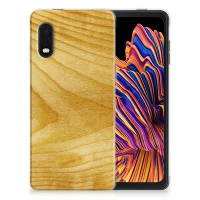 Samsung Xcover Pro | Bumper Hoesje | Licht Hout