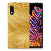 Samsung Xcover Pro | Bumper Hoesje | Licht Hout