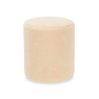 Poef Gift Decor Beige Stof Hout MDF