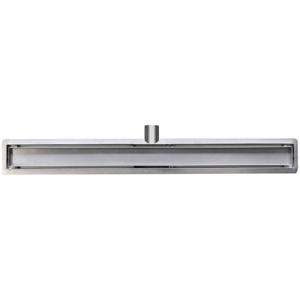 Wiesbaden Douchegoot met Tegelrooster en Flens - 100x7cm - RVS