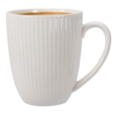 Siaki Koffiemok / theemok Line - wit - 370 ml - mokken - porselein Siaki Koffiemok / theemok Line - wit - 370 ml - mokken - porselein