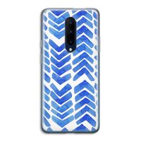 Blauwe pijlen: OnePlus 7 Pro Transparant Hoesje