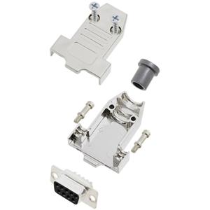 TRU COMPONENTS TCDTNT09MDMSK 7709872 D-sub female connectorset 180 ° Aantal polen: 9 Soldeerkelk 1 stuk(s)