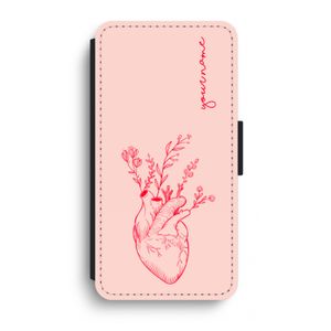 Blooming Heart: iPhone XR Flip Hoesje