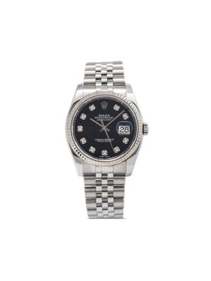 Rolex montre Datejust 36 mm pre-owned (2017) - Noir