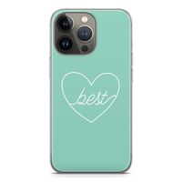 Best heart pastel: iPhone 13 Pro Transparant Hoesje