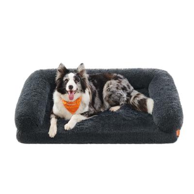 FluffyHug hondenmand met afneembare hoes, XL (106 x 80 x 23 cm) / Donkergrijs