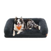 FluffyHug hondenmand met afneembare hoes, XL (106 x 80 x 23 cm) / Donkergrijs