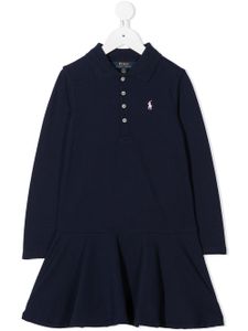 POLO RALPH LAUREN KIDS robe-polo à logo brodé - Bleu