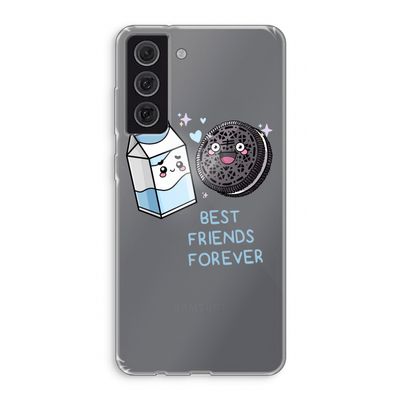 Best Friend Forever: Samsung Galaxy S21 FE Transparant Hoesje