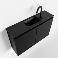 Toiletmeubel Mondiaz Ture | 80 cm | Meubelkleur Urban | Eden wastafel Urban Midden | 1 kraangat