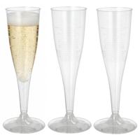 Champagne glazen van polystyreen 30 stuks