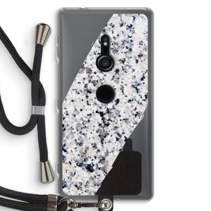Gespikkelde marmer: Sony Xperia XZ2 Transparant Hoesje met koord