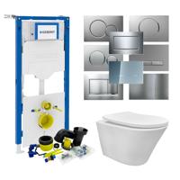Geberit UP320 Toiletset set16 Wiesbaden Vesta Rimless Tornado met Sigma Drukplaat Glanzend Wit