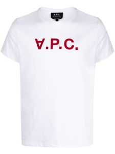 A.P.C. t-shirt VPC Color H en coton - Blanc