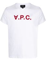 A.P.C. t-shirt VPC Color H en coton - Blanc