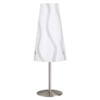 Brilliant Moderne tafellampIsi witgrijs met RVS - 02747/05