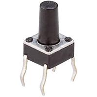 Weltron T604 T604 Druktoets 24 V/DC 0.05 A 1x uit/(aan) Moment (l x b x h) 6 x 6 x 9.5 mm 1 stuk(s)