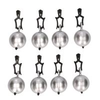 Tafelkleedgewichtjes - 8x stuks - zilver - 3,5 cm