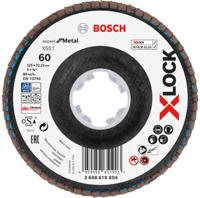 Bosch Accessoires Lamellenschijf X551 125mm G60 Fiber schuin X-LOCK - 2608619804