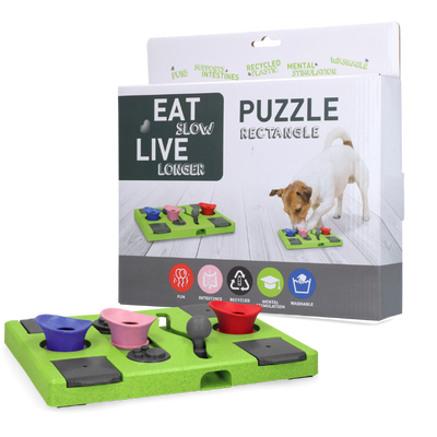 Eat Slow Live Longer Puzzle Rectangle